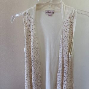Merona sparkly gold vest